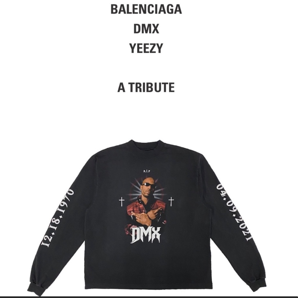 Balenciaga Dmx tribute shirt